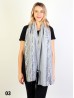 Flower Cut-Out Lace Design Scarf 